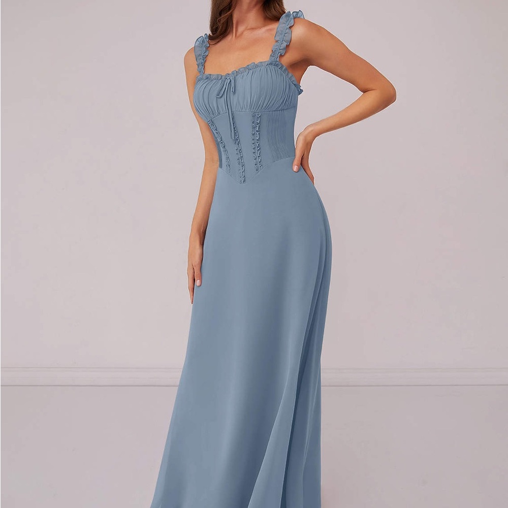 Azazie Dusty Blue Bridesmaid Dress